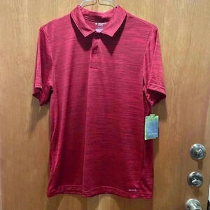 Men’s two button-down short sleeve polo. Size M